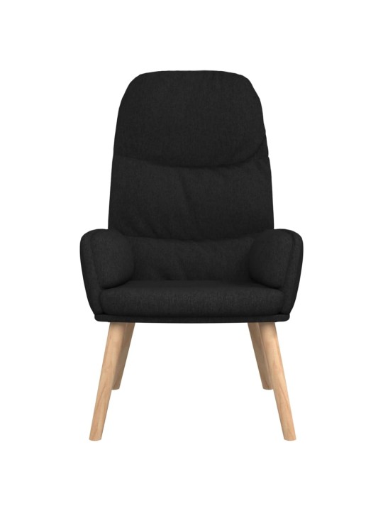 Relaxační křeslo černé textil