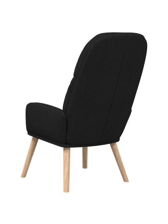 Relaxační křeslo černé textil