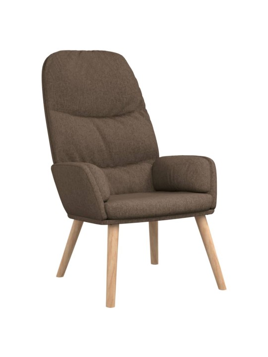 Relaxační křeslo taupe textil