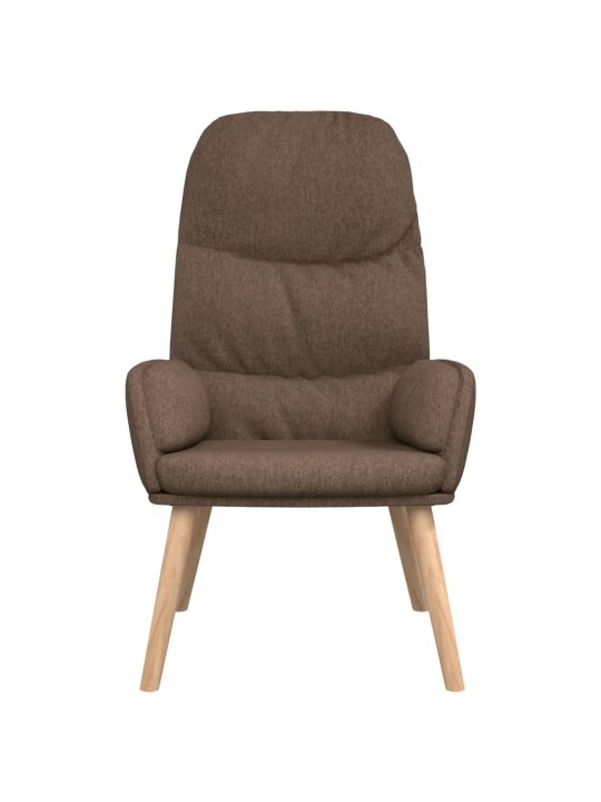 Relaxační křeslo taupe textil