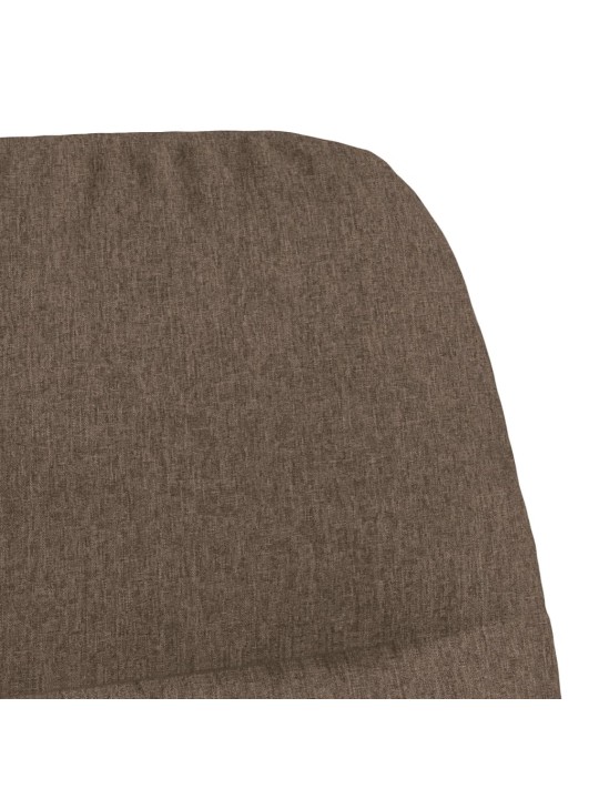 Relaxační křeslo taupe textil