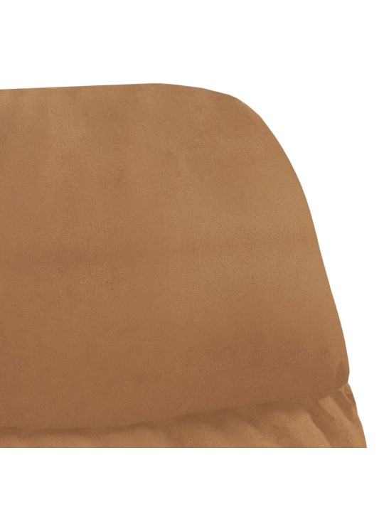 Relaxační křeslo taupe umělá semišová kůže