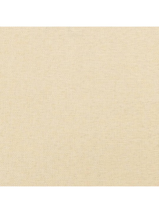 Houpací křeslo krémově bílé textil