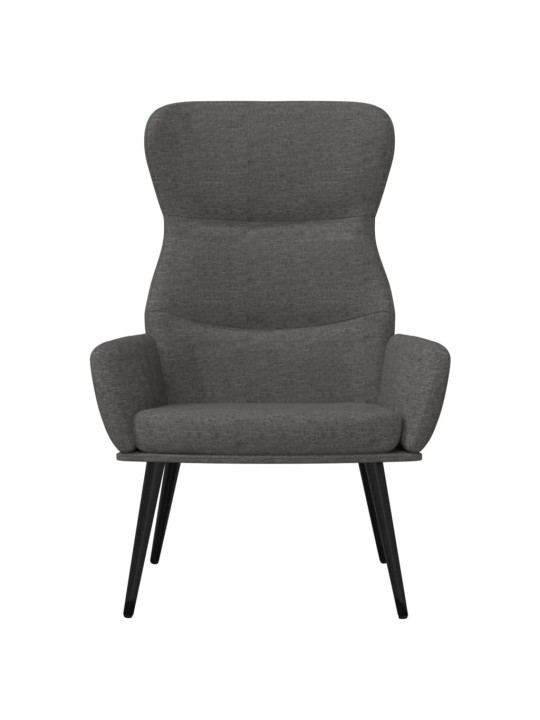 Relaxační křeslo tmavě šedé textil