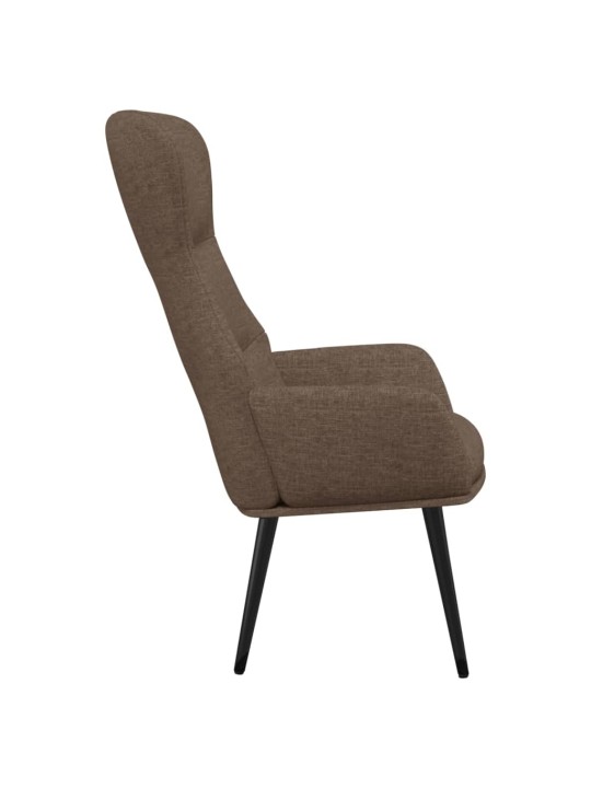 Relaxační křeslo taupe textil