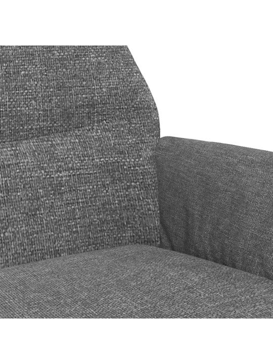Relaxační křeslo světle šedé textil