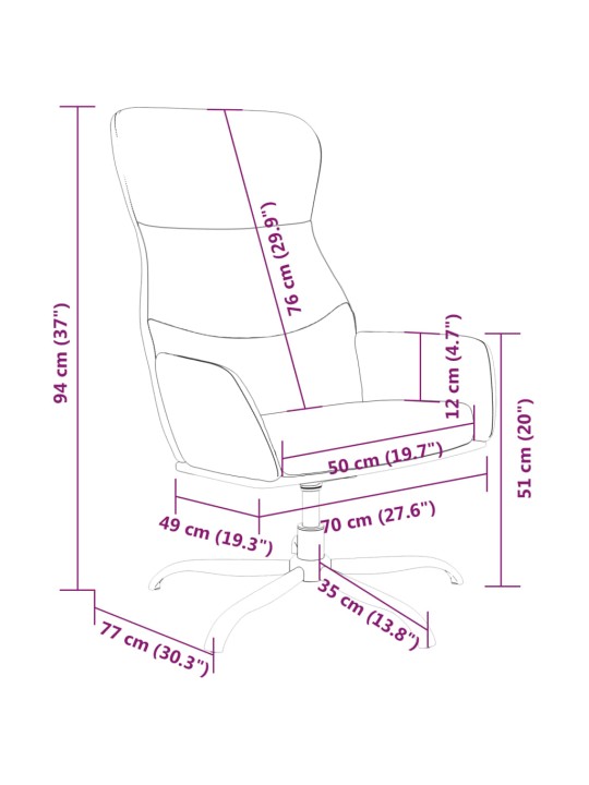 Relaxační křeslo světle šedé textil