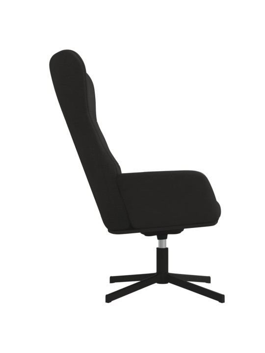 Relaxační křeslo černé samet