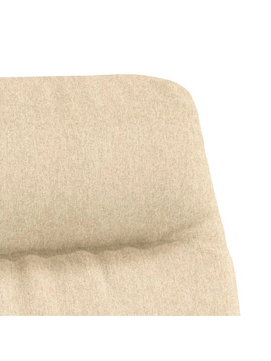 Relaxační křeslo krémové textil