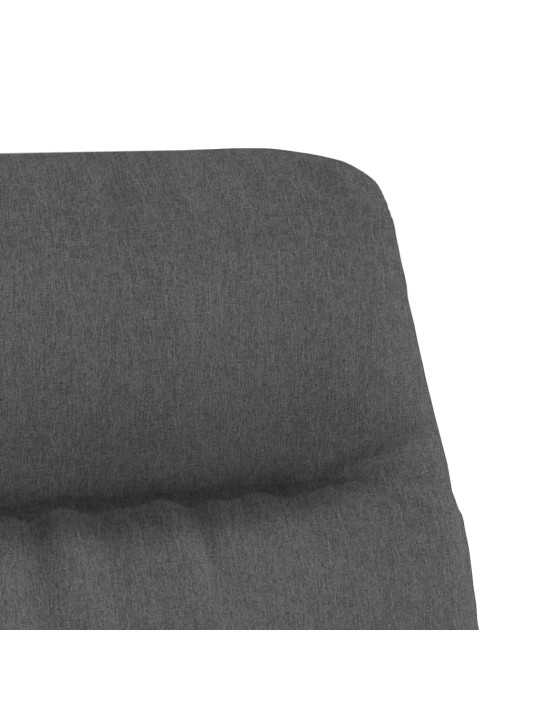 Relaxační křeslo tmavě šedé textil