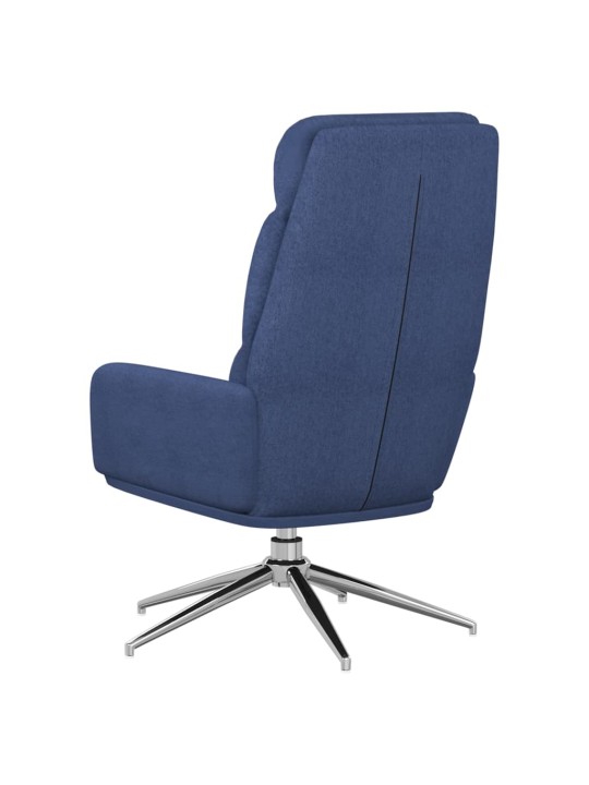 Relaxační křeslo modré textil