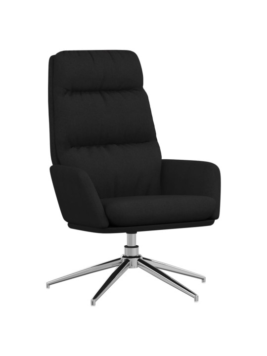 Relaxační křeslo černé textil