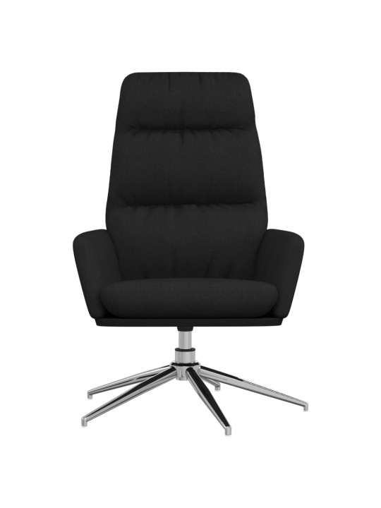Relaxační křeslo černé textil