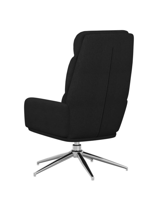 Relaxační křeslo černé textil