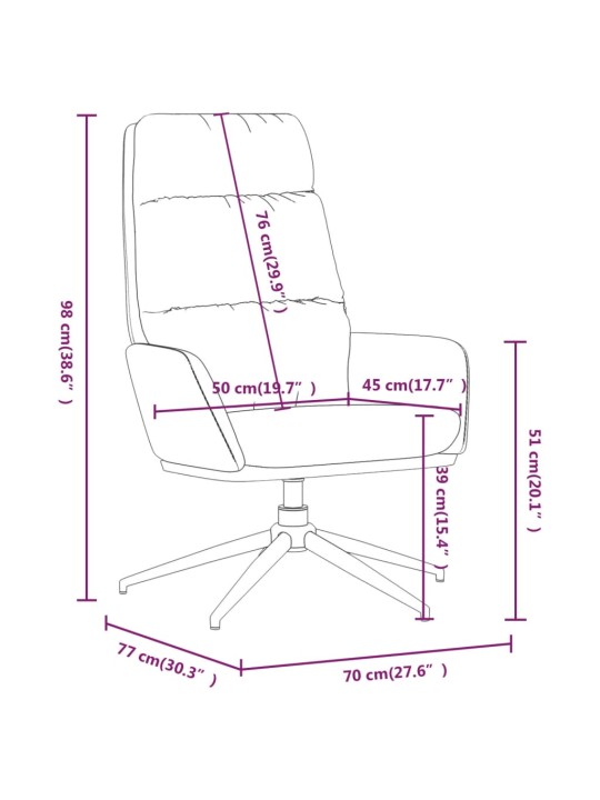 Relaxační křeslo hořčicově žluté textil