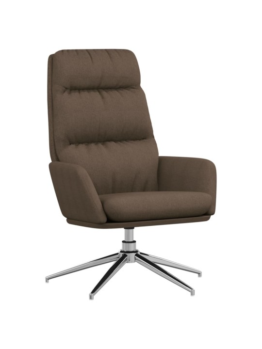 Relaxační křeslo taupe textil