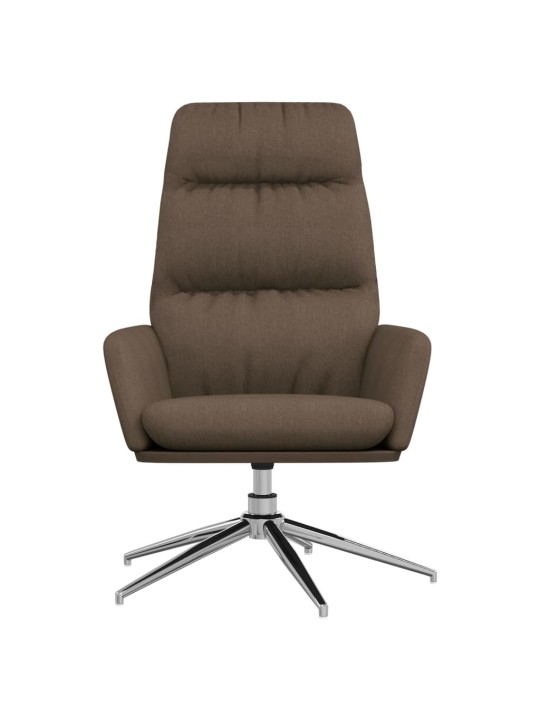 Relaxační křeslo taupe textil