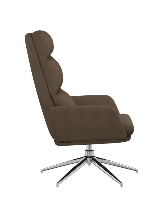 Relaxační křeslo taupe textil