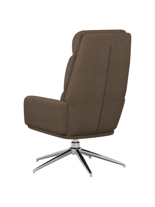 Relaxační křeslo taupe textil