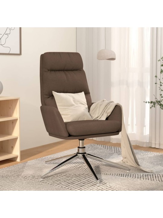 Relaxační křeslo taupe textil