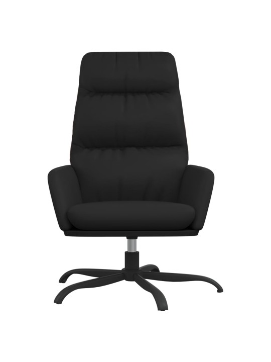 Relaxační křeslo černé umělá kůže