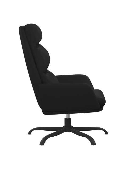Relaxační křeslo černé umělá kůže