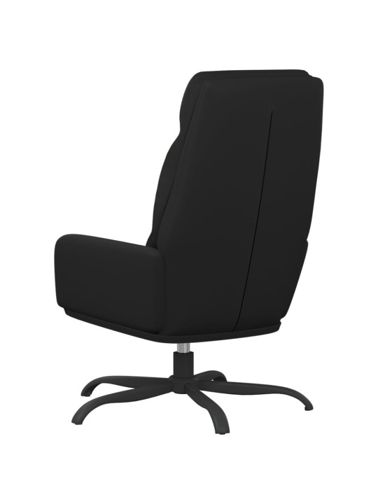Relaxační křeslo černé umělá kůže