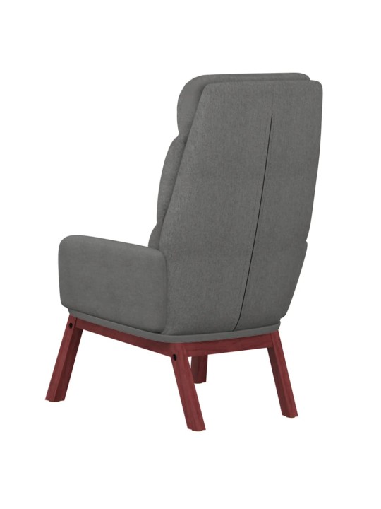 Relaxační křeslo světle šedé textil