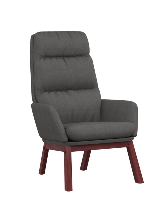 Relaxační křeslo tmavě šedé textil