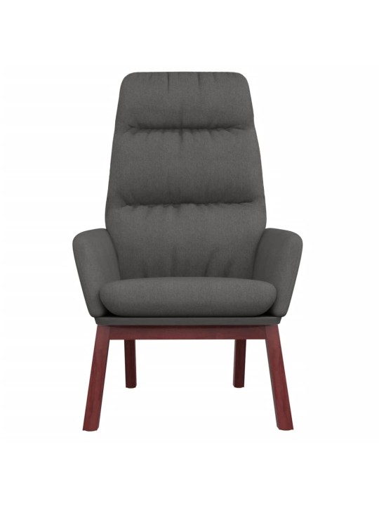 Relaxační křeslo tmavě šedé textil
