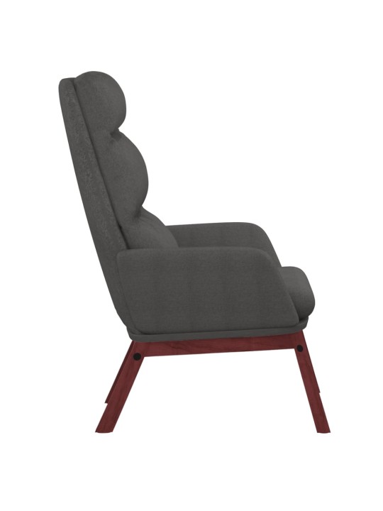 Relaxační křeslo tmavě šedé textil