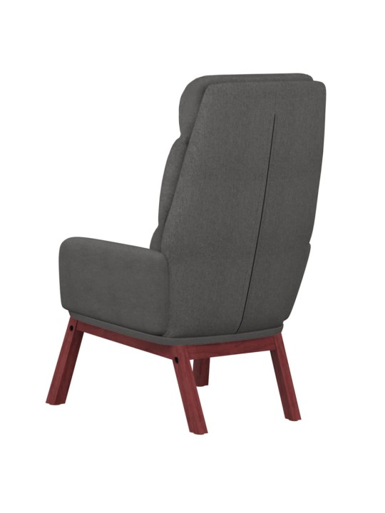 Relaxační křeslo tmavě šedé textil