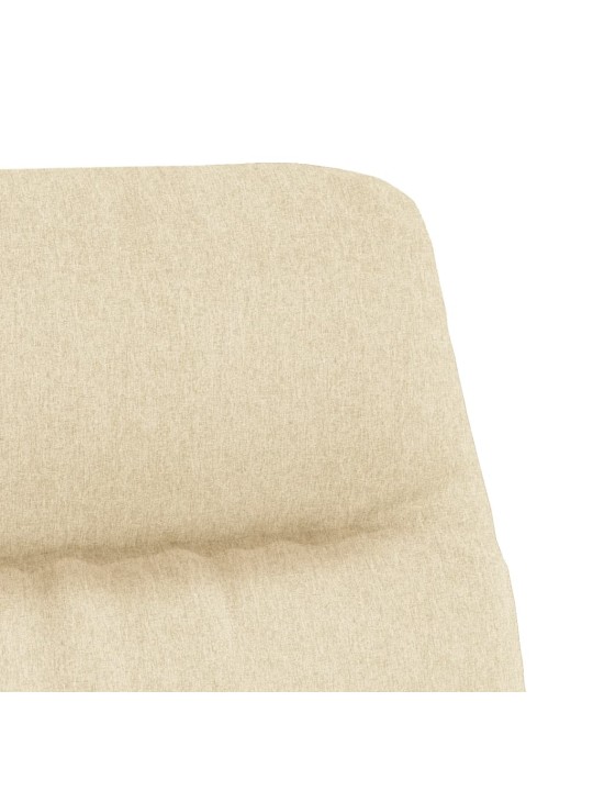 Relaxační křeslo krémové textil