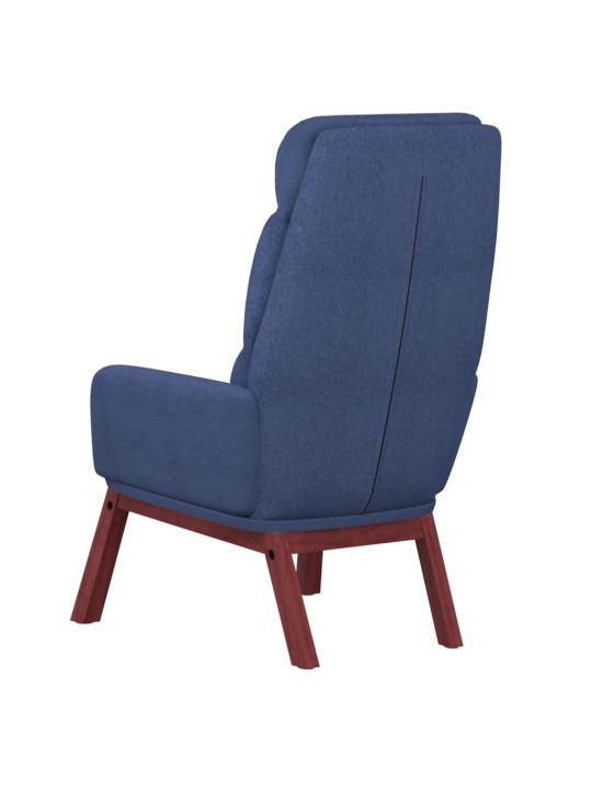 Relaxační křeslo modré textil