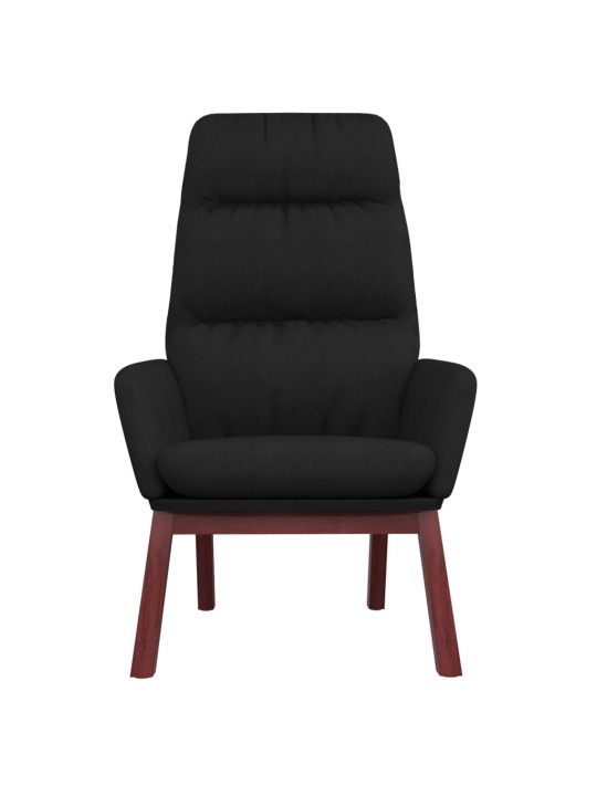 Relaxační křeslo černé textil
