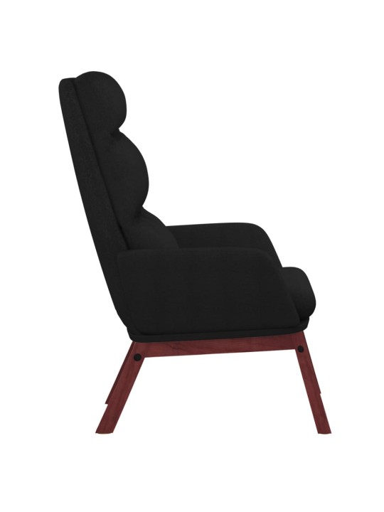 Relaxační křeslo černé textil