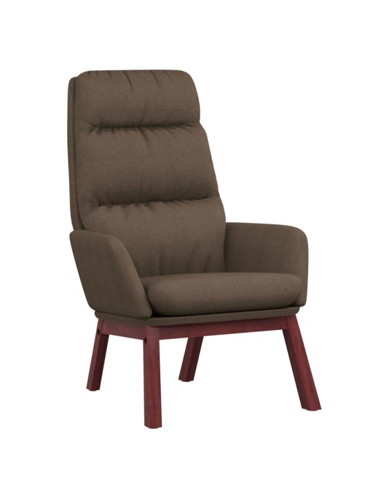 Relaxační křeslo taupe textil