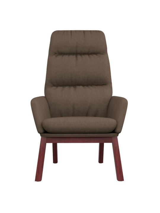 Relaxační křeslo taupe textil