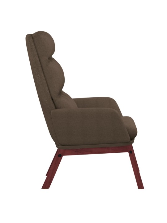 Relaxační křeslo taupe textil