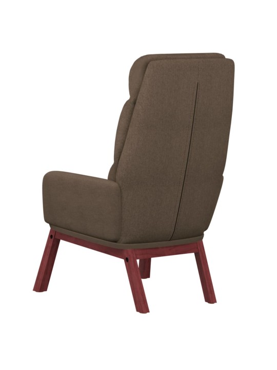 Relaxační křeslo taupe textil