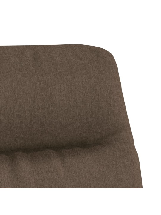 Relaxační křeslo taupe textil