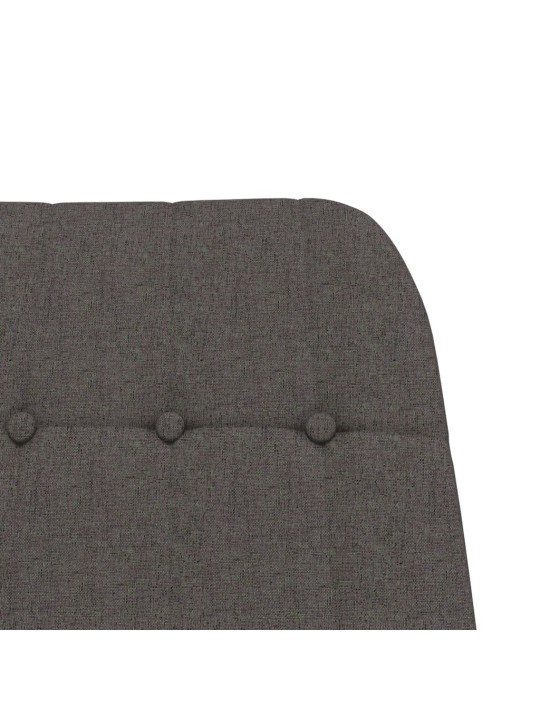 Houpací křeslo tmavě šedé textil
