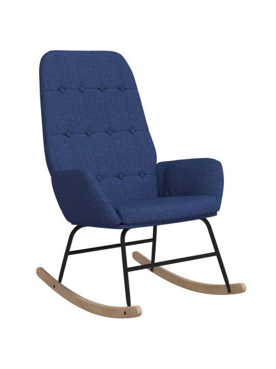 Houpací křeslo modré textil