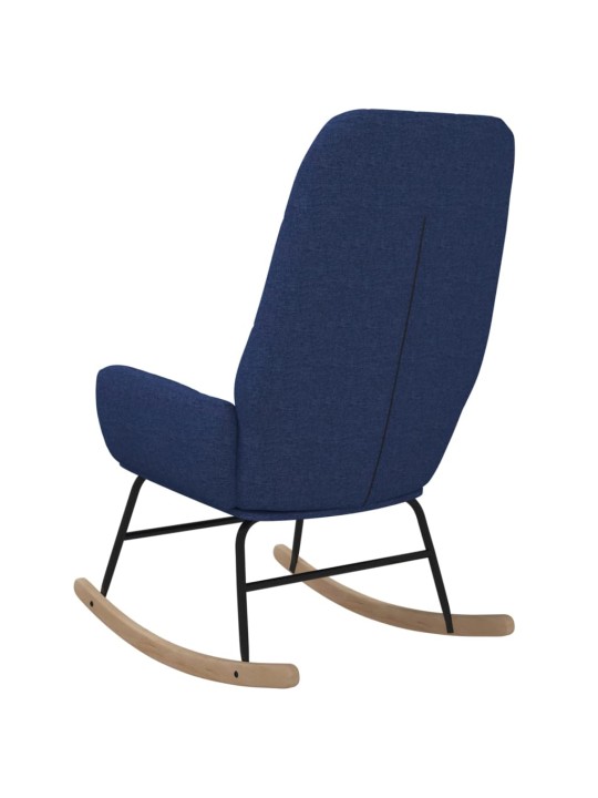 Houpací křeslo modré textil