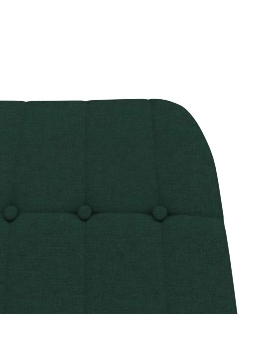 Houpací křeslo tmavě zelené textil