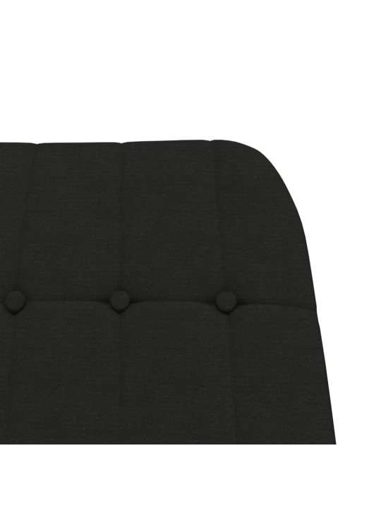 Houpací křeslo černé textil