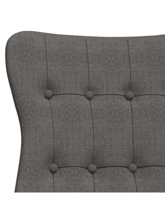 Relaxační židle tmavě šedá textil