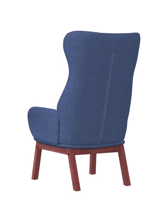 Relaxační křeslo modré textil