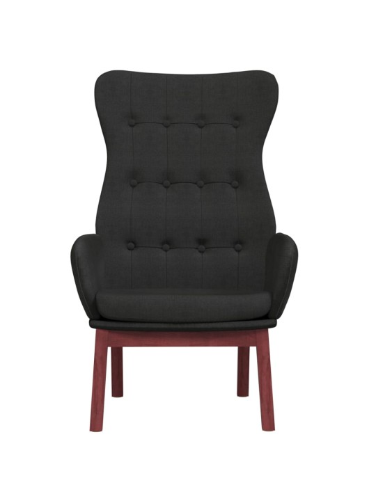 Relaxační židle černá textil
