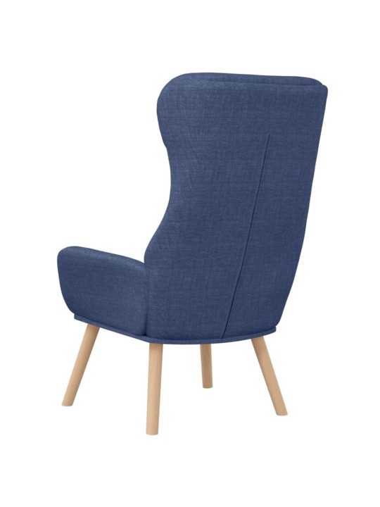Relaxační křeslo modré textil